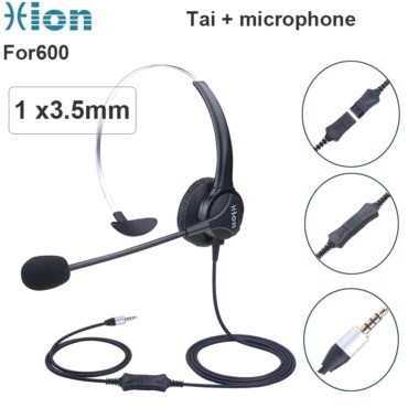 Tai nghe + mic Hion For600 đàm thoại chăm sóc khách hàng chân cắm 3.5mm - Phụ Kiện Điện Tử Việt Nam