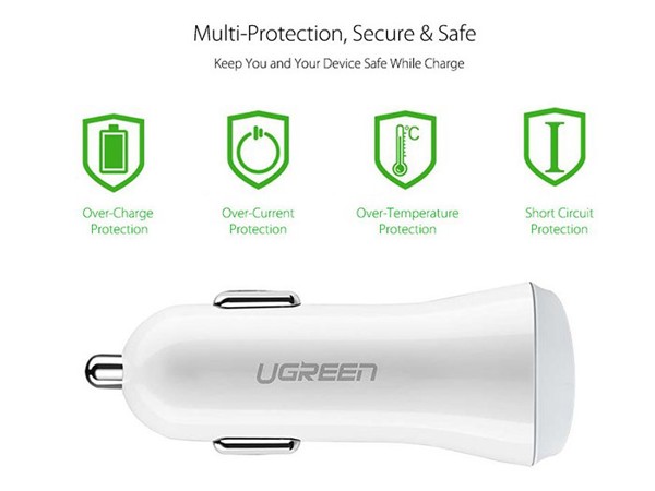 Sạc Trên Ô Tô 2 Cổng Usb Công Suất 17W Ugreen 20392 20393 - Phụ Kiện Điện Tử Việt Nam