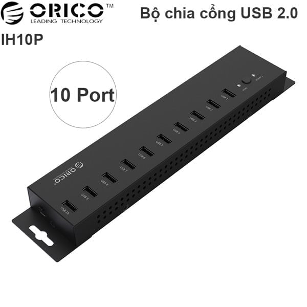 Bo Chia Usb 2.0 Cong Nghiep 10 Cong Orico