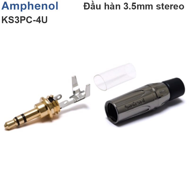 Đầu hàn jack cắm 3.5mm Amphenol KS3PC-4U