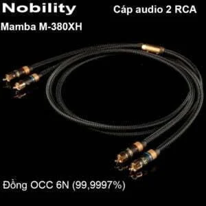Cáp Audio RCA đồng tinh khiết 6N OCC Nobility Mamba M-380XH 1 mét