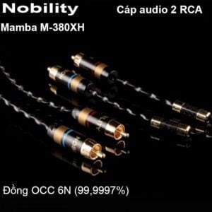 Cáp âm thanh RCA Nobility Mamba M-380XH lõi đồng tinh khiết 6N dây xoắn 1 mét