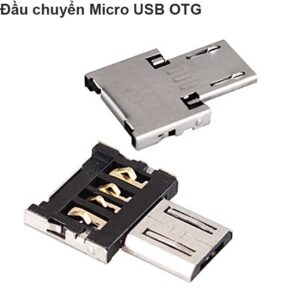 Đầu cắm USB micro OTG siêu nhỏ cắm USB flash Chuột Bàn phím cho Smartphone Tablet