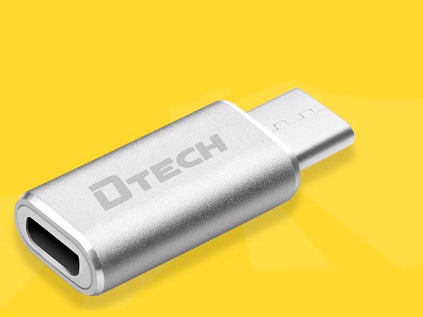 Đầu chuyển đổi Micro USB to Type C chính hãng DTECH T0001 - Phụ kiện điện tử Việt Nam