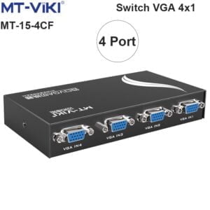 Switch VGA 4 Port - Chuyển mạch 4 CPU ra 1 màn hình MT-VIKI MT-15-4CF