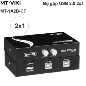 Bộ chia sẻ máy in 1 ra 2 cổng USB chính hãng MT-VIKI MT-1A2B-CF