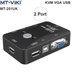 KVM Switch 2 port USB Chuyển mạch 2 CPU ra 1 màn hình MT-VIKI MT-201UK