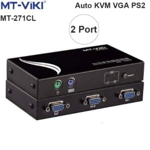 Auto KVM switch 2 port- PS2 chuyển mạch 2 CPU ra 1 màn hình MT-VIKI MT-271CL
