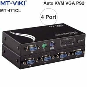 Auto KVM switch 4 port- PS2 chuyển mạch 4 CPU ra 1 màn hình MT-VIKI MT-471CL