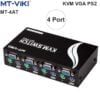 KVM Switch 4 port PS2 Chuyển mạch 4 CPU ra 1 màn hình MT-VIKI MT-4AT