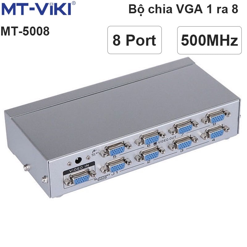 Bộ chia VGA 1 ra 8 500MHz MT-VIKI MT-5008