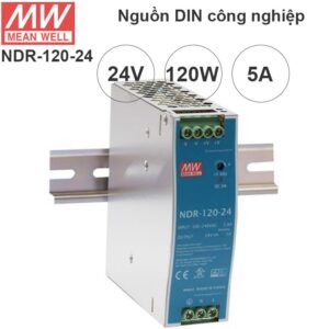 Nguồn DIN RAIL 120W công nghiệp 24V 5A Meanwell NDR-120-24