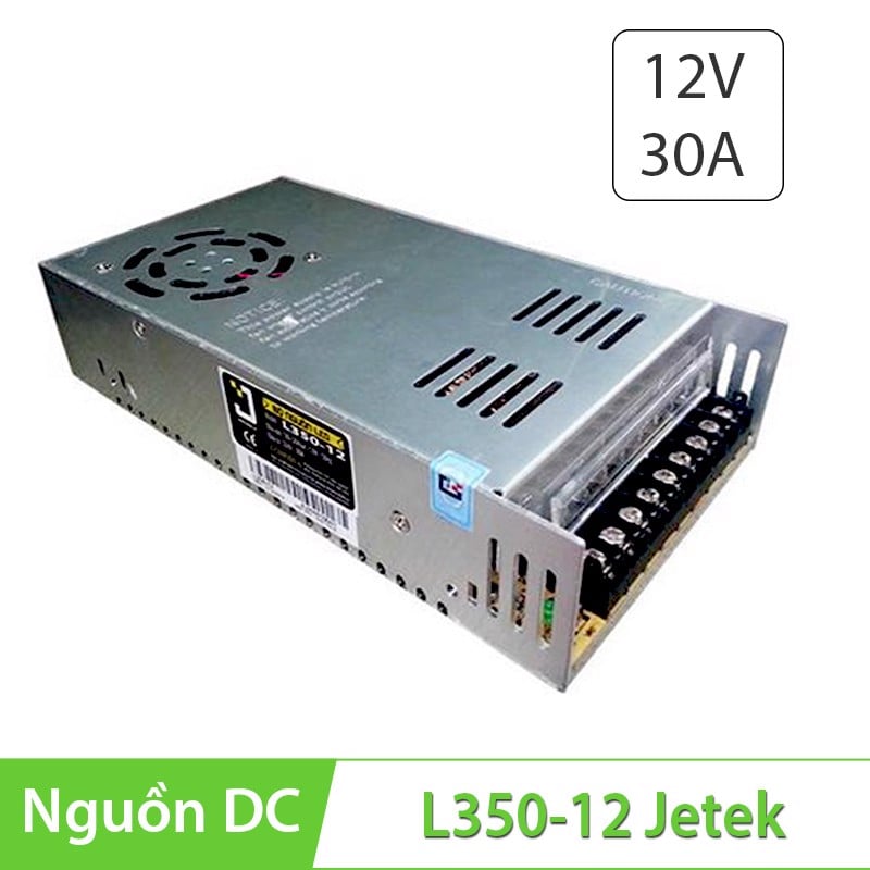Bộ nguồn LED 12V - 30A JETEK Model L350-12
