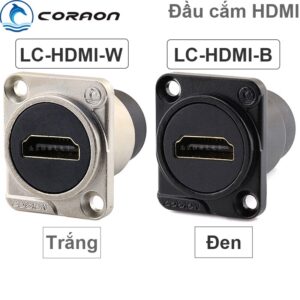 Đầu cắm HDMI cái female âm tường âm sàn Coraon LC-HDMI-B (gim thẳng)