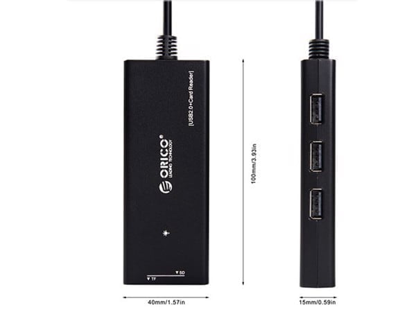 Bộ chia USB 2.0 3 Port + đầu đọc thẻ SD TF Orico H33TS-US - Phụ kiện điện tử Việt Nam