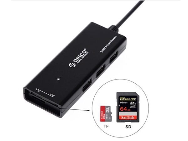 Bộ Chia Usb 2.0 3 Port + Đầu Đọc Thẻ Sd Tf Orico H33Ts-Us - Phụ Kiện Điện Tử Việt Nam