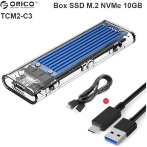 HDD box NVMe M.2 USB 3.1 type-C gen 2 10Gbps Orico TCM2-C3