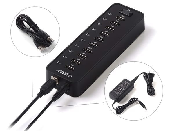 Bộ Chia Usb 2.0 10 Cổng Orico P10-U2 Hỗ Trợ Nguồn Ngoài - Phụ Kiện Điện Tử Việt Nam