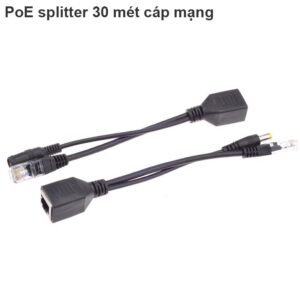 Cáp POE Splitter 30 mét cho Camera IP, Wifi