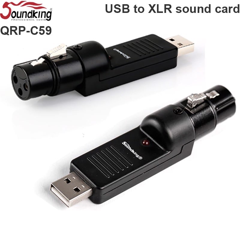 Đầu chuyển USB sang XLR Cannon cổng cái Soundking QRP-C59