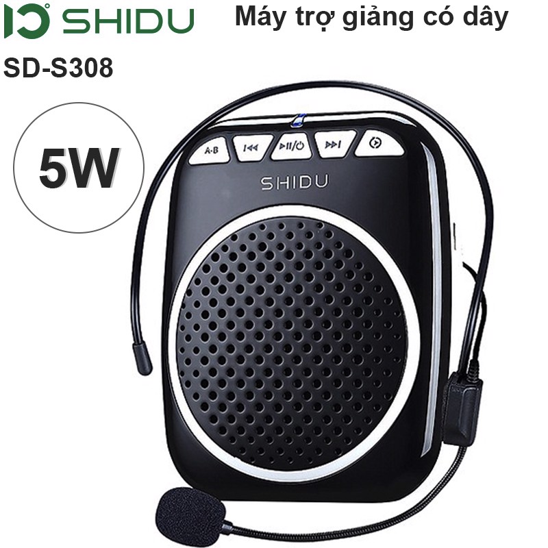 Máy trợ giảng có dây 5W Shidu SD-S308 - Thiết kế nhỏ gọn (nhiều màu)