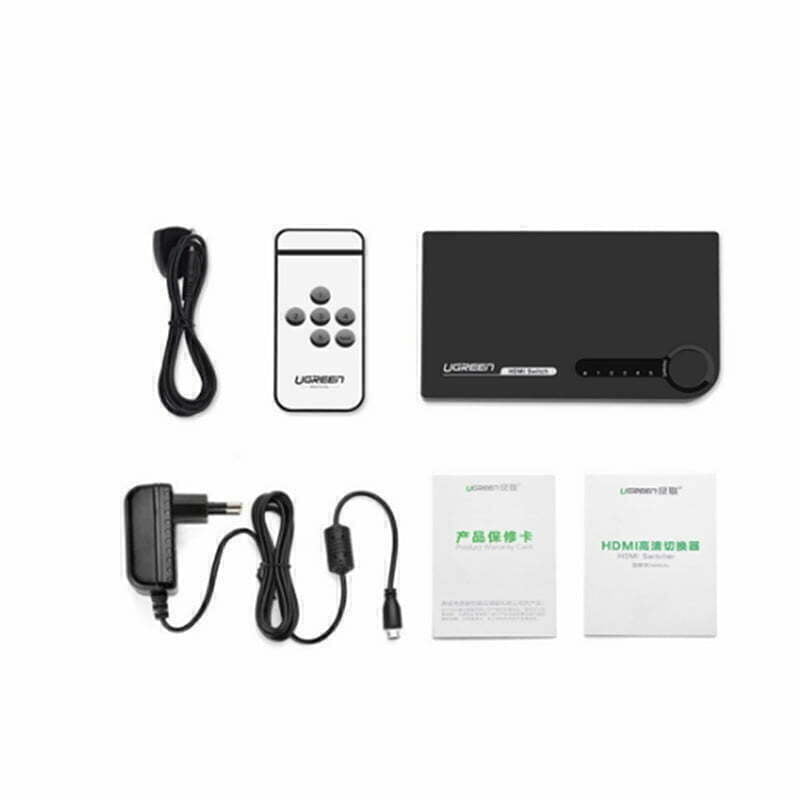 Switch HDMI 3x1 4K 30Hz Ugreen 40234 có điều khiển từ xa - Phụ Kiện Điện Tử Việt Nam