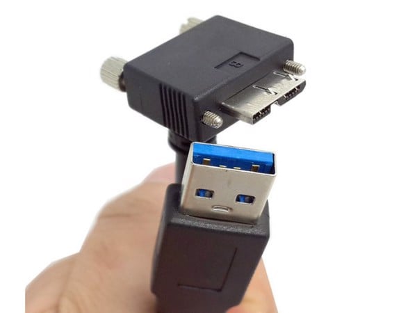 Cáp USB 3.0 Type B cho camera công nghiệp có vít khoá 1.2 mét - Phụ kiện điện tử Việt Nam