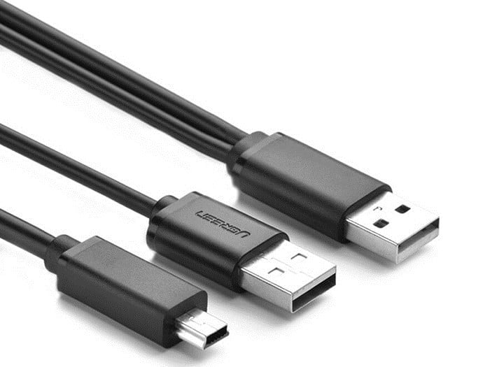 Cáp USB 2.0 to Mini USB chữ Y 0.5m Ugreen 10346