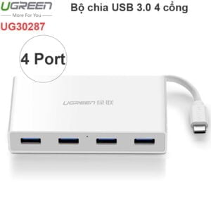 Bộ chia USB Type-C sang 4 cổng USB 3.0 Ugreen 30278