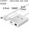 Bộ chia USB 3.0 2 port - USB 3.0 ra HDMI 1080P LAN RJ45 gigabit Ugreen 40255