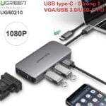 Bộ Chuyển Usb-C Ra Vga + Hub 3*Usb 3.0 + Usb-C Power Sạc Ugreen 50210