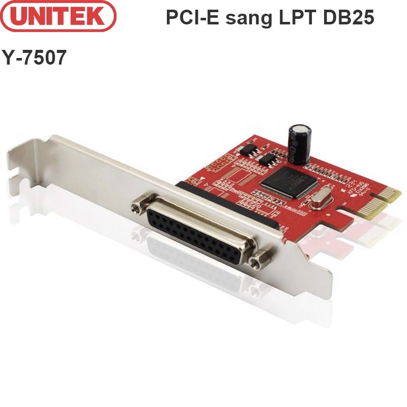 Card chuyển đổi PCI-E to LPT DB25 Unitek Y-7507