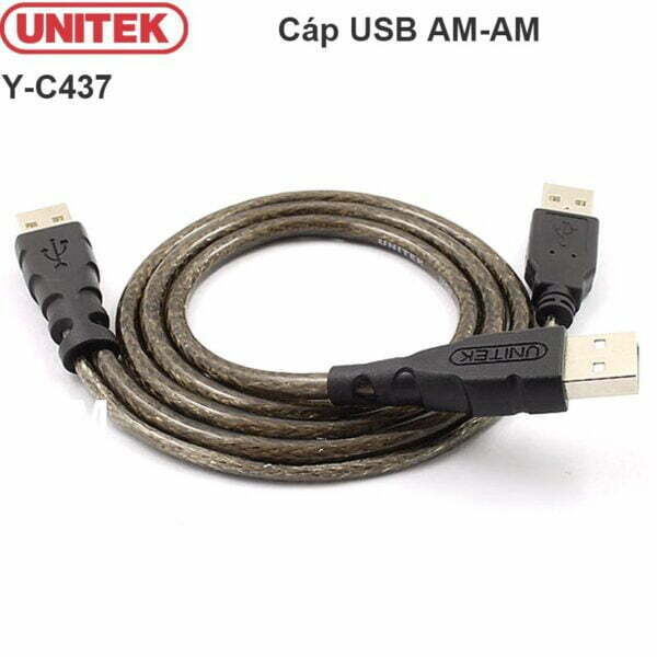 Cáp chữ Y USB 2.0 to USB 0.8m cho HDD box Unitek Y-C437 chính hãng