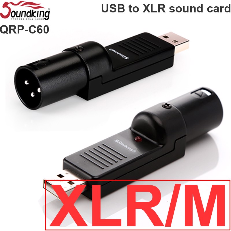 Đầu chuyển USB sang XLR Cannon cổng cái Soundking QRP-C59
