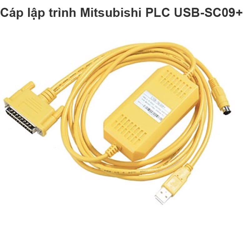 Cáp lập trình Mitsubishi PLC USB-SC09+ USB to RS422 Adapter for MELSEC FX & A PLC