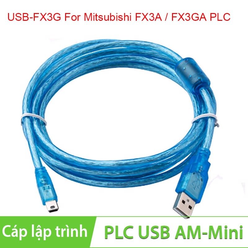 Cáp lập trình PLC màn hình cảm ứng Mitsubishi USB-FX3G / FX3A / FX3GA 1.5 mét