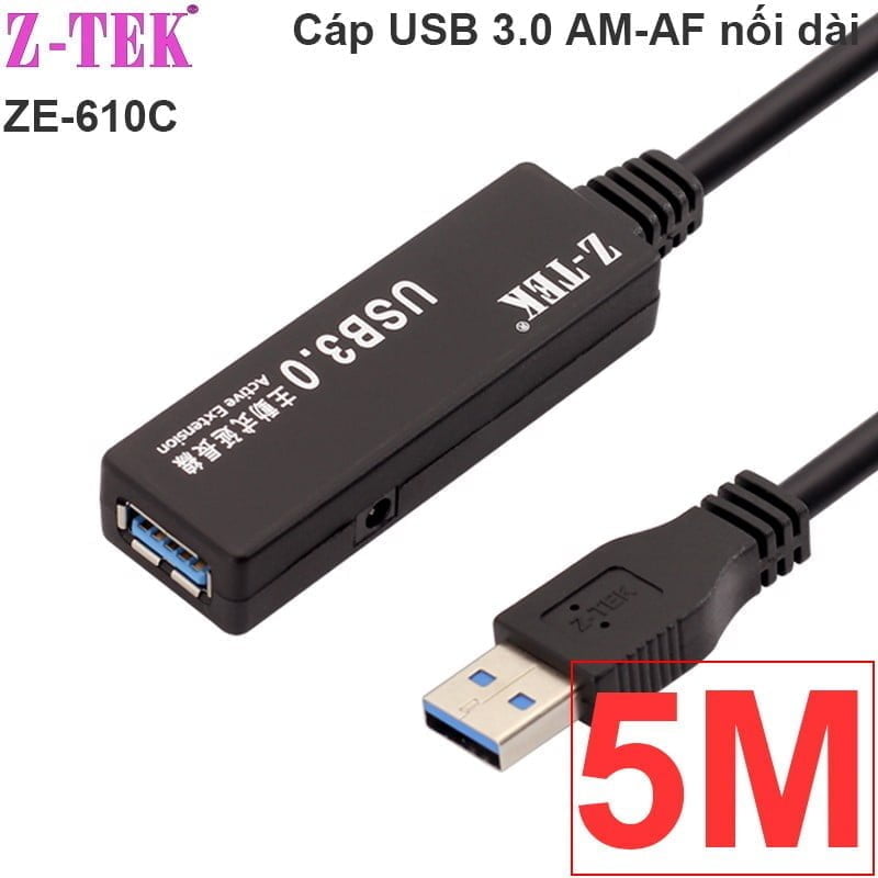 Cáp nối dài USB 3.0 AM-AF có IC khuếch đại 5M 10M 15M 20M Z-TEK