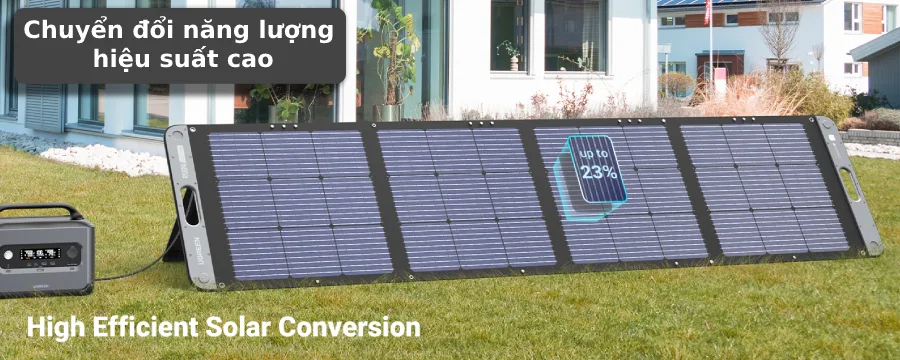 Trạm phát điện dự phòng năng lượng mặt trời di động Ugreen PowerRoam 1200W chuyển đổi năng lượng hiệu suất cao