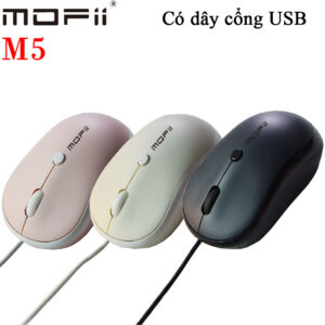 Chuột có dây mofii nhiều màu chân cắm USB M5