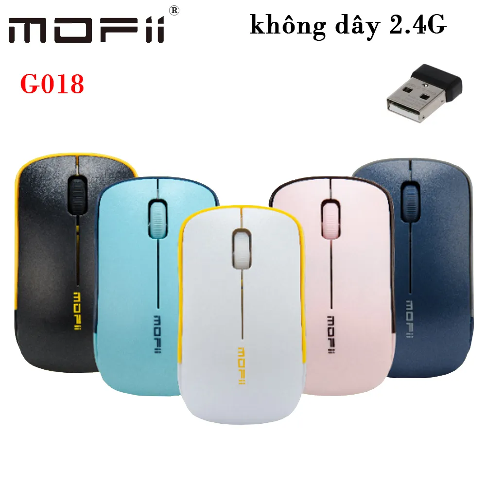 Chuột không dây mofii G018 nhiều màu hàng chính hãng