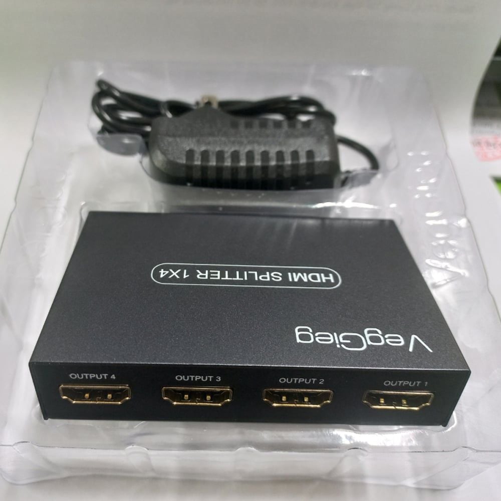 Bộ chia HDMI splitter V1.4 4 port 4K30Hz 3D Veggieg V-HD07 - Phụ Kiện Điện Tử Việt Nam