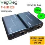 Bộ Khuếch Đại Mở Rộng Hdmi 1080P Qua Dây Cáp Mạng 120 Mét Chính Hãng Veggieg V-Hd120