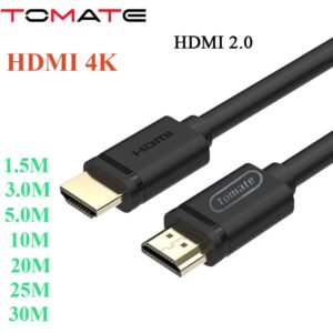 Cáp HDMI 2.0 TOMATE chuẩn 4K@60Hz dài từ 1.5M đến 30M - hàng chính hãng