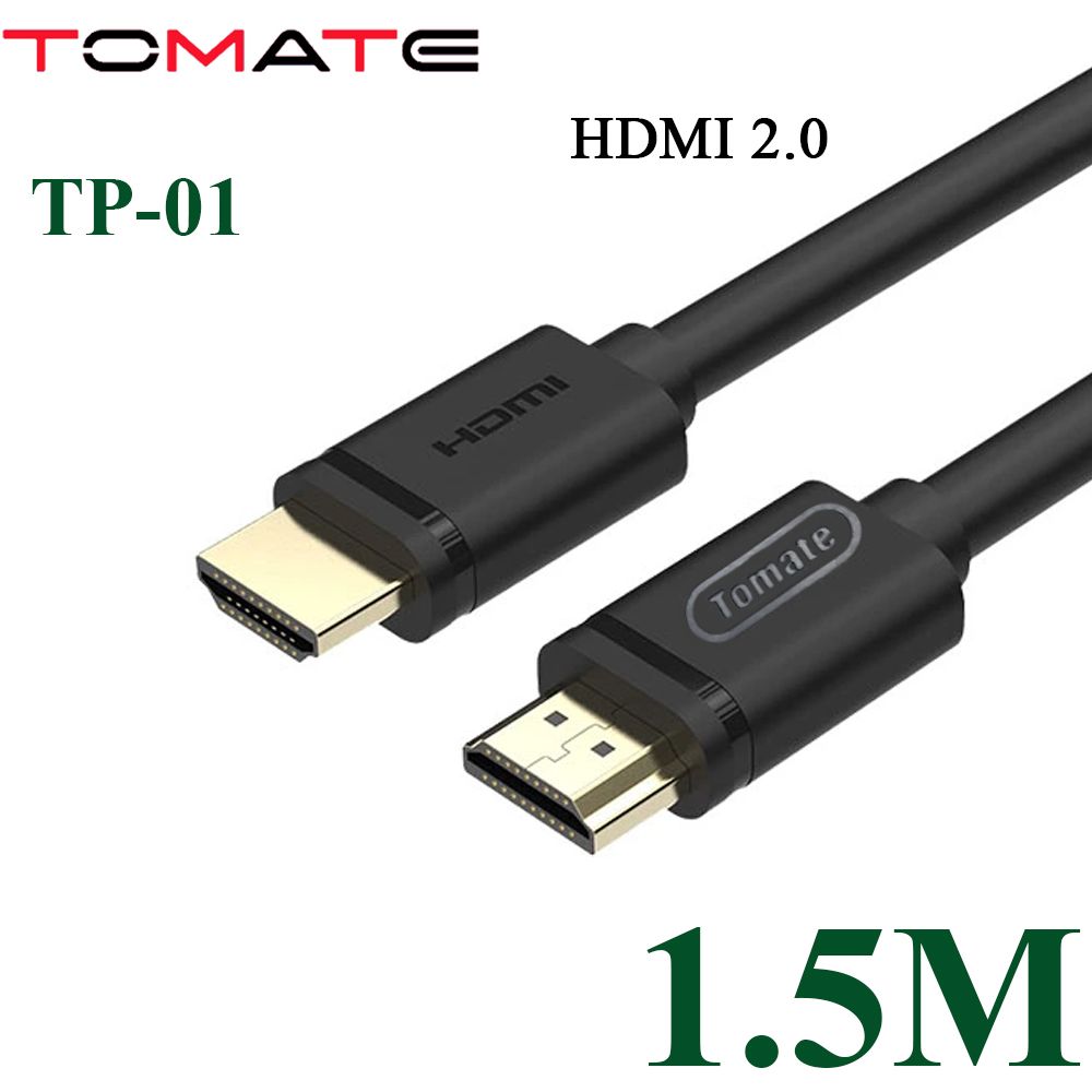 Cáp HDMI 2.0 TOMATE chuẩn 4K@60Hz dài 1.5m