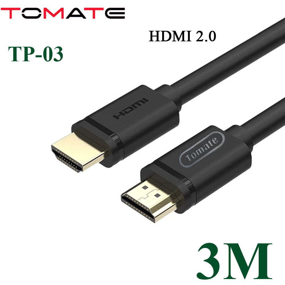 Cáp HDMI 2.0 TOMATE chuẩn 4K@60Hz dài 3m