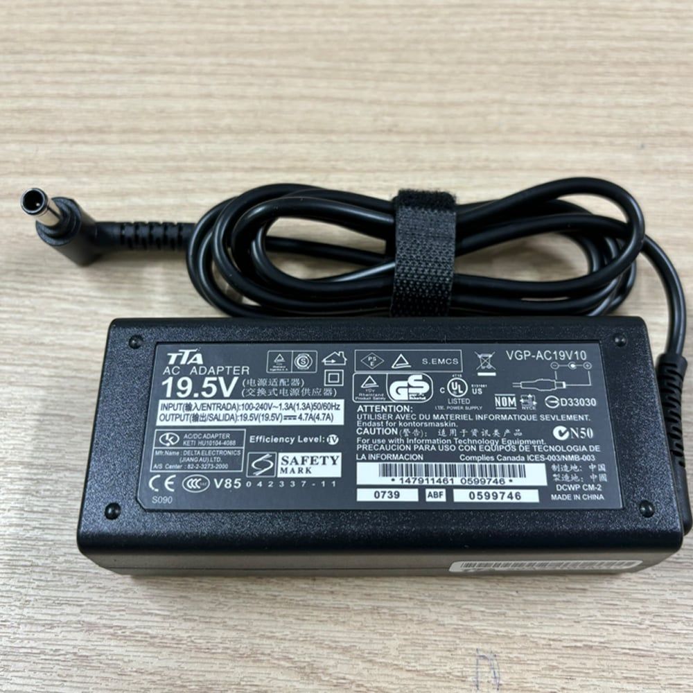 Bộ nguồn sạc pin laptop Sony 19.5V-4.7A 90W chân 6.5*4.4mm chính hãng TTA - SO90 - Phụ Kiện Điện Tử Việt Nam