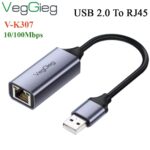 Usb 2.0 Sang Rj45 Lan 10/100Mbps Veggieg V-K307