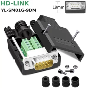 Đầu giắc không hàn COM DB9 cái female HD-Link YL-SM01G-9DM