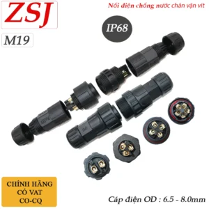 Cút nối dây điện chống nước IP68 chính hãng ZSJ M19