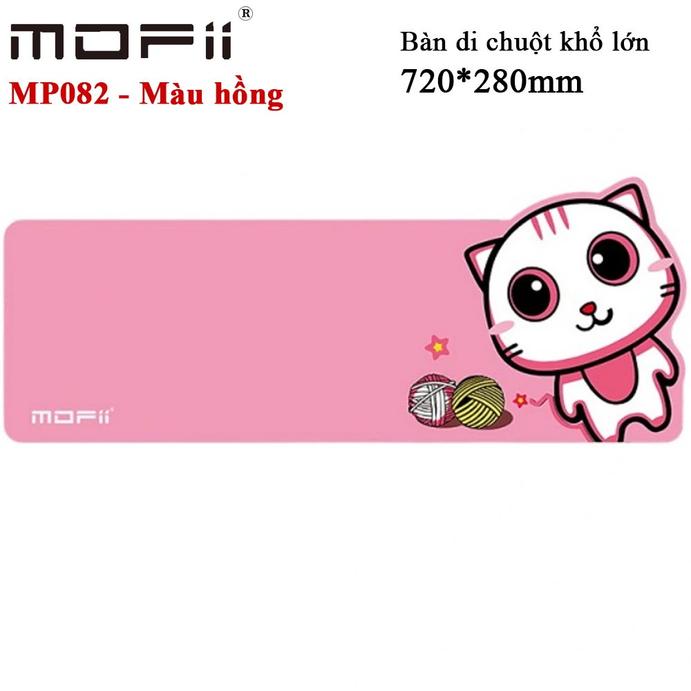 Lót chuột hình mèo kitty màu hồng